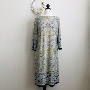 London Style Jersey Knit Shift Dress